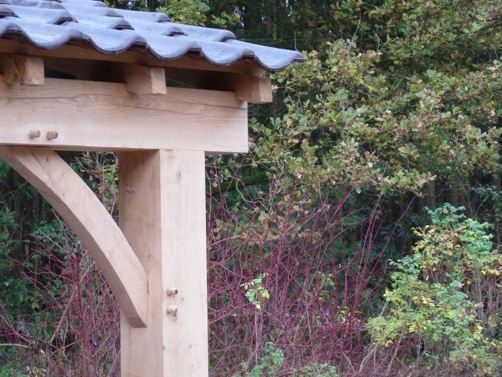 overkapping voor houtopslag